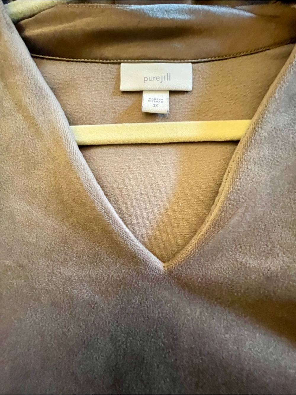J. Jill V-Neck Velour Tunic Pull-over Top - Picture 2 of 6